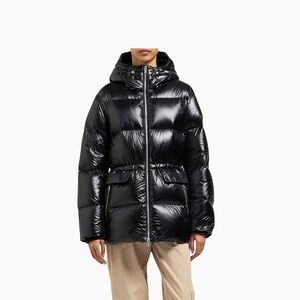 Moose Knuckles Shiny Black Puffer Jacket